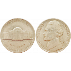США 5 центов 1990 P год KM# A192 Jefferson Nickel