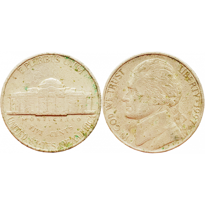 США 5 центов 1997 D год KM# A192 Jefferson Nickel