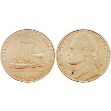США 5 центов 2004 D год KM# 361 200 лет экспедиции Льюиса и Кларка - Лодка