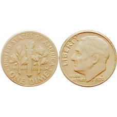 США 1 дайм 1970 D год KM# 195a Roosevelt Dime