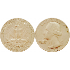 США 25 центов 1973 год KM# 164a Вашингтонский квотер