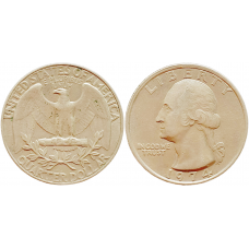 США 25 центов 1974 год KM# 164a Вашингтонский квотер