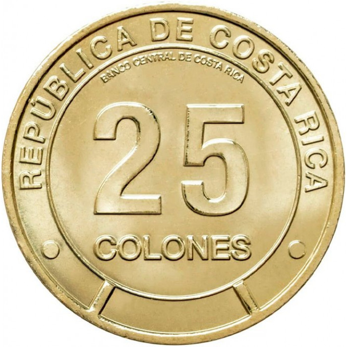 Коста-Рика 25 колонов 2023 год UC# 211 Провинция Лимон