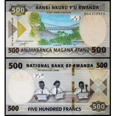 Руанда 500 франков 2019 год UNC Р-42