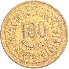 Тунис 100 миллимов 1993 год KM# 309