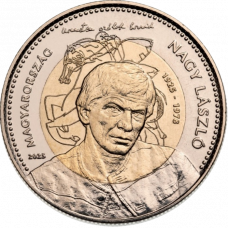 Венгрия 100 форинтов 2025 год UNC UC# 441 100 лет со дня рождения Ласло Надь