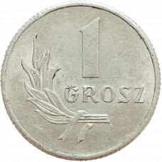 Польша 1 грош 1949 год Y# 39