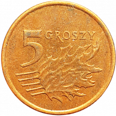 Польша 5 грошей 2005 год Y# 278