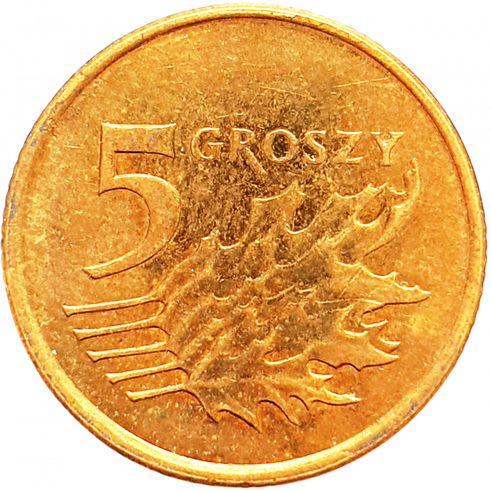 Польша 5 грошей 2009 год Y# 278