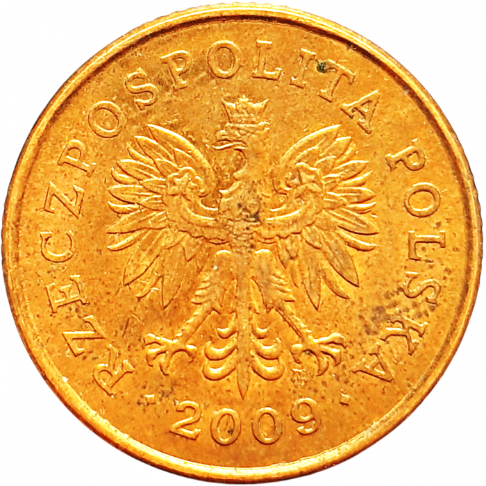 Польша 5 грошей 2009 год Y# 278