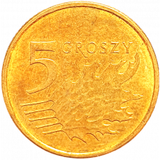 Польша 5 грошей 2024 год UC# 6