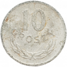 Польша 10 грошей 1966 год Y# AA47
