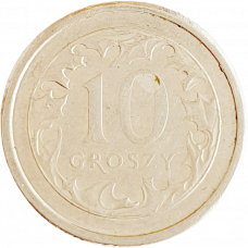 Польша 10 грошей 2008 год Y# 279