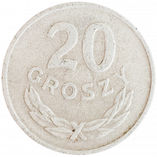 Польша 20 грошей 1965 год Y# A47