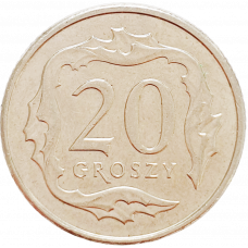 Польша 20 грошей 2018 год Y# 972