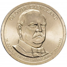 США 1 Доллар 2012 P год UNC Президенты № 22 Гровер Кливленд (1885–1889)
