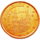 Испания 2 евроцента 2004 год KM# 1041 Испания 2 евроцента 2004 год KM# 1041