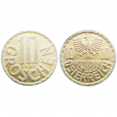 Австрия 10 грошей 1982 год KM# 2878