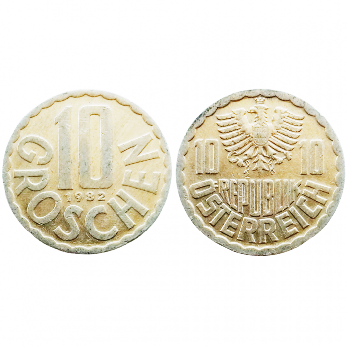 Австрия 10 грошей 1982 год KM# 2878