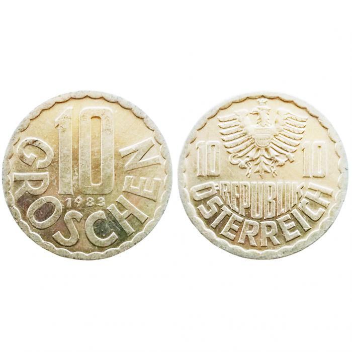 Австрия 10 грошей 1983 год KM# 2878
