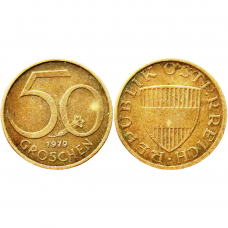 Австрия 50 грошей 1979 год KM# 2885