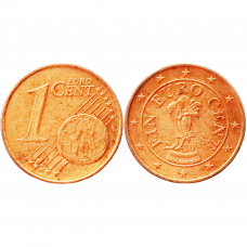 Австрия 1 евроцент 2005 год KM# 3082
