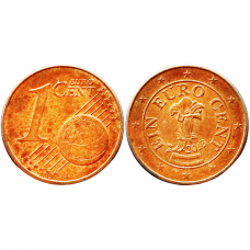 Австрия 1 евроцент 2013 год KM# 3082