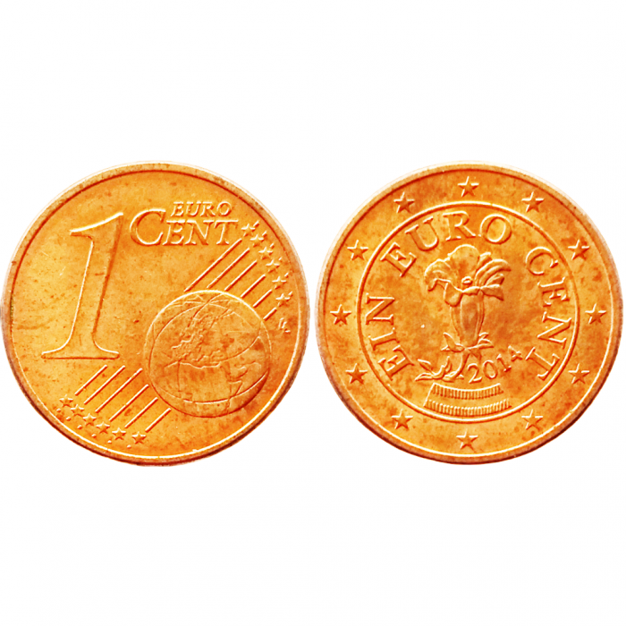 Австрия 1 евроцент 2014 год KM# 3082