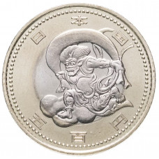 Япония 500 йен 2020 год UC# 107 Токио 2020 - Бог Ветра