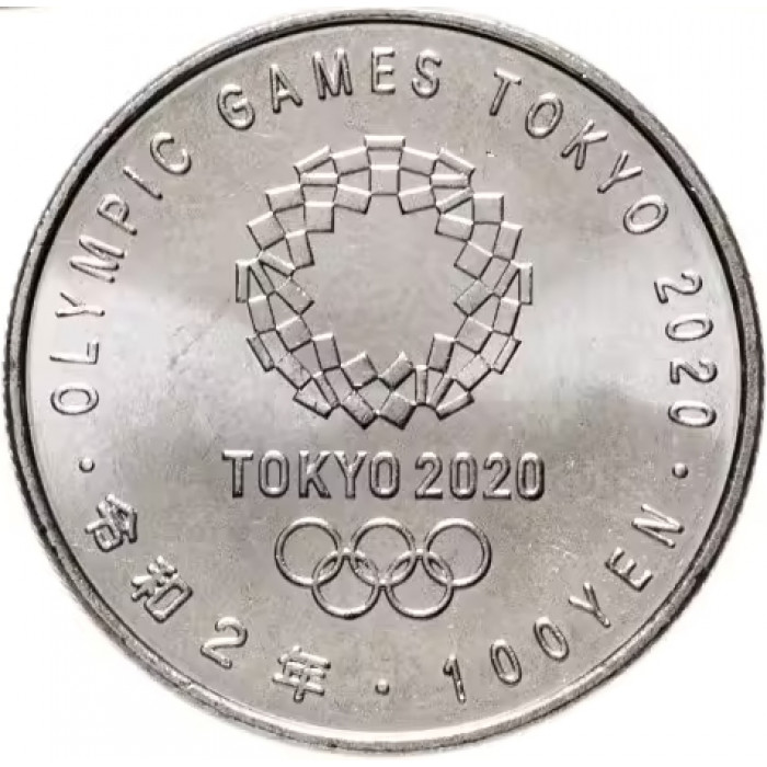 Япония 100 йен 2020 год UC# 112 Токио 2020 - Футбол