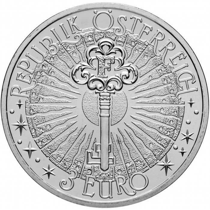 Австрия 3 евро 2025 год UNC UC# 433 Тролль