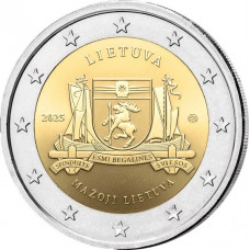Литва 2 евро 2025 год UC# 118 Литовские этнографические регионы - Малая Литва