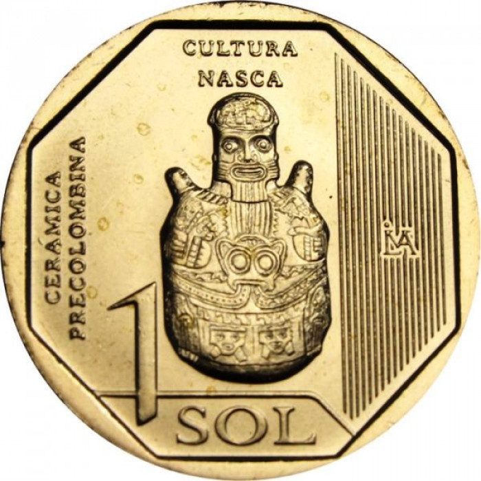 Перу 1 соль 2025 год Доколумбова керамика - культура Наска UNC UC# 313