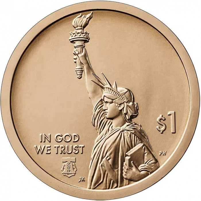 США 1 доллар 2026 D год Норман Борлоуг, отец Зелёной революции, Айова, Американские инновации UNC UC# 450