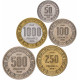 Конго 50 100 250 500 1000 франков 2020 год UNC 60 лет независимости Набор 5 монет