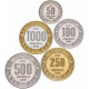 Центральноафриканская Республика 50 100 250 500 1000 франков 2020 год UNC 60 лет независимости Набор 5 монет