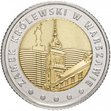 Польша 5 злотых 2014 год Королевский замок в Варшаве UNC Y# 913