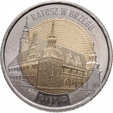 Польша 5 злотых 2025 год UNC UC# 792 Ратуша Бжега