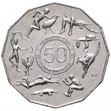 Австралия 50 центов 2005 год KM# 769 XVIII Игры Содружества
