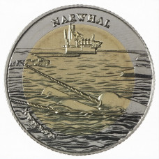 Арктические территории 5 долларов 2022 год Нарвал