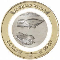 Арктические территории 10 долларов 2023 год Гренландский кит