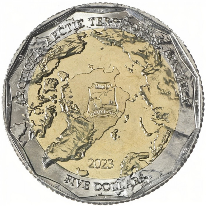 Арктические территории 5 долларов 2023 год Тупик