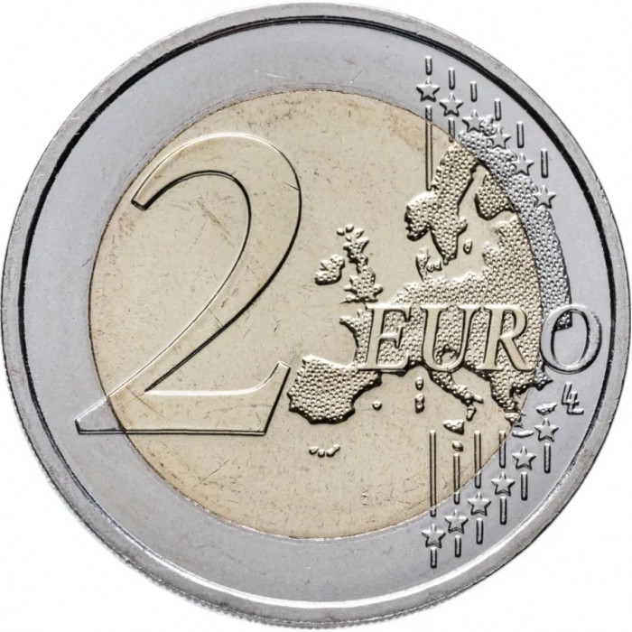 Люксембург 2 евро 2025 год 75 лет Декларации Шумана UNC UC# 123