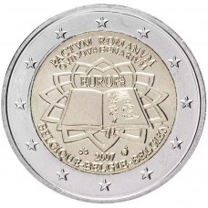 Бельгия 2 евро 2007 год KM# 247 50 лет подписанию Римского договора
