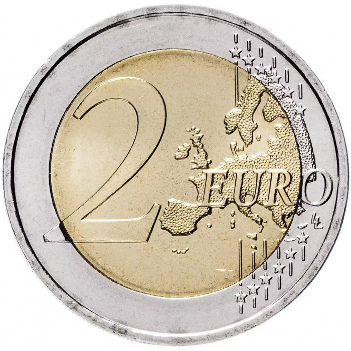 Германия 2 евро 2007 год UNC KM# 259 50 лет подписания Римского договора