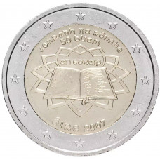 Ирландия 2 евро 2007 год UNC KM# 53 50 лет подписания Римского договора