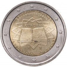 Италия 2 евро 2007 год UNC KM# 311 50 лет подписания Римского договора