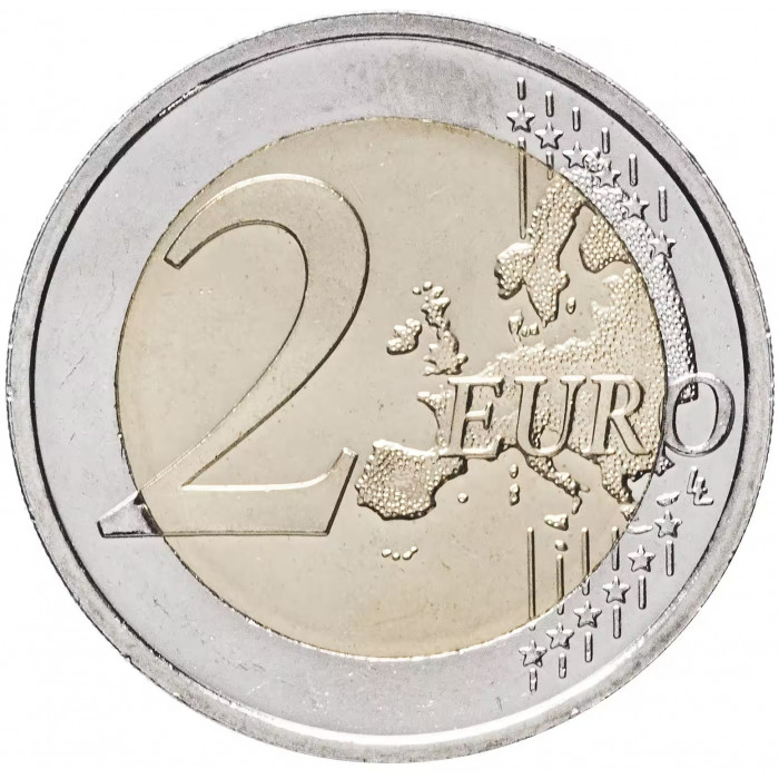 Ирландия 2 евро 2009 год 10 лет монетарной политики ЕС (EMU) и введения евро UNC KM# 62