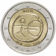 Мальта 2 евро 2009 год UNC KM# 134 10 лет монетарной политики ЕС (EMU) и введения евро