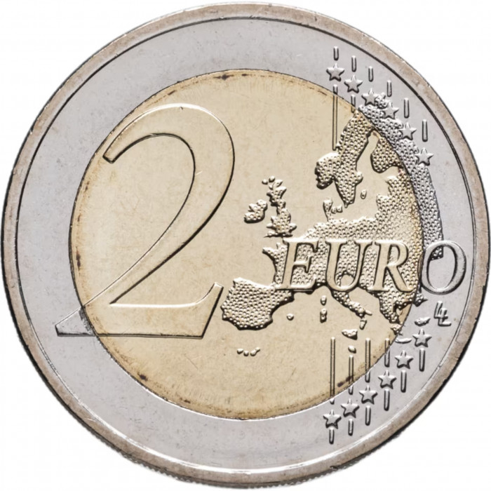 Словакия 2 евро 2009 год UNC KM# 107 20 лет Бархатной Революции